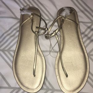 Gold sandals